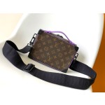 Louis Vuitton M45935 Presbyopia Black M46264 Presbyopia Purple This Handle Soft Trunk Handbag