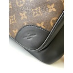 Louis Vuitton old flower with leather backpack