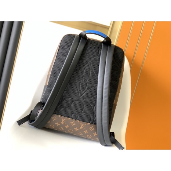 Louis Vuitton old flower with leather backpack