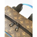 Louis Vuitton old flower with leather backpack