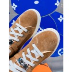 Hermes fur lining Kelly buckle casual shoes