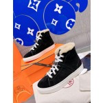 Hermes fur lining Kelly buckle casual shoes