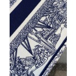 DIOR TOTE Blue Christmas