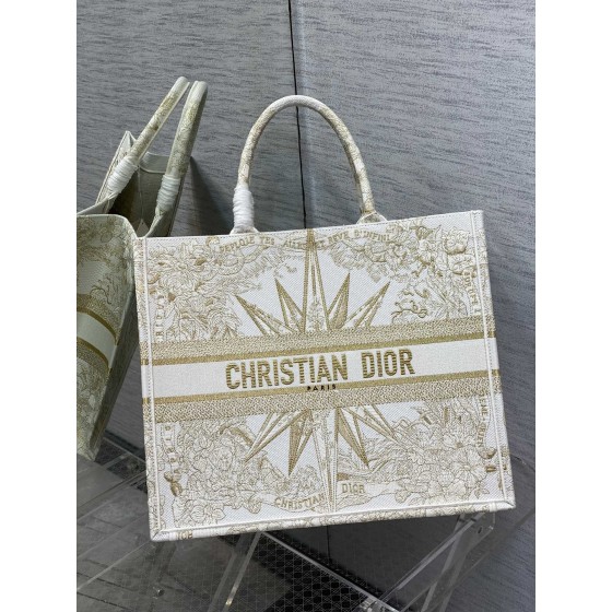 DIOR TOTE Gold Christmas Gold Line Stargazer