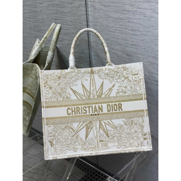 DIOR TOTE Gold Christmas Gold Line Stargazer
