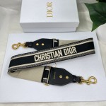 Dior letters black shoulder strap