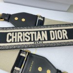 Dior letters black shoulder strap