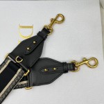 Dior letters black shoulder strap