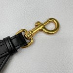 Dior letters black shoulder strap