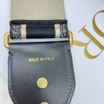 Dior letters black shoulder strap