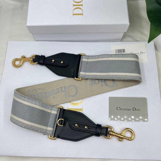 Dior Monogram Grey Shoulder Strap