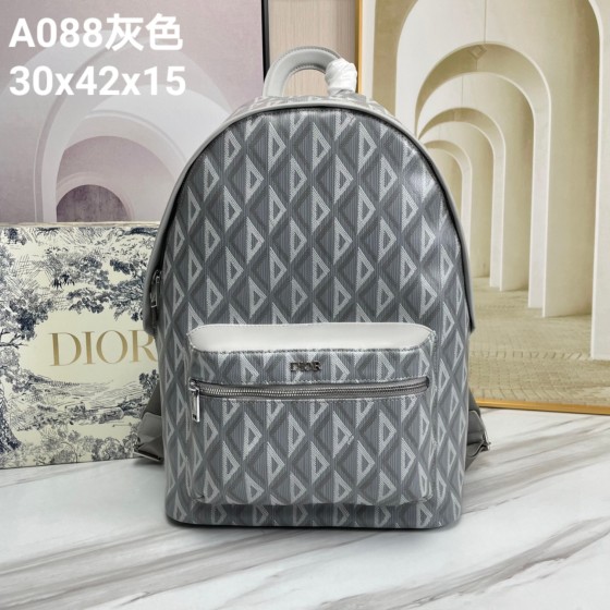 Dior- backpack, model: A088# gray grid