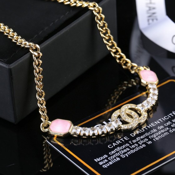 CHANEL Pink Diamond Double C Bracelet