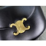 CELINE Leather Chain Saddle Bag~Model: 110973