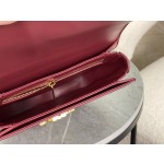 CELINE Leather Chain Saddle Bag~Model: 110973