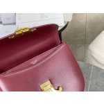 CELINE Leather Chain Saddle Bag~Model: 110973
