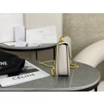 CELINE Leather Chain Saddle Bag~Model: 110973