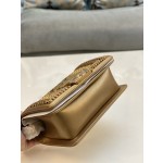 𝗖𝗵𝗮𝗻𝗲𝗹 𝗟𝗲𝗯𝗼𝘆 进口蟒蛇皮 内配小羊皮 最新款重金属手柄包