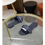 Dior webbing and woolen fitting slippers