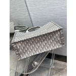 DIOR TOTE classic old flower embroidery