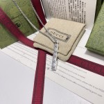 Gucci Skeleton Head Strip Double G Necklace