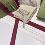 Gucci Skeleton Head Strip Double G Necklace