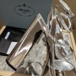Prada High Heel Satin Thick Sole Sandals