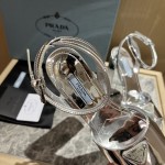 Prada High Heel Satin Thick Sole Sandals