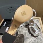 Prada High Heel Satin Thick Sole Sandals
