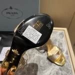 Prada High Heel Satin Thick Sole Sandals