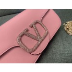 Valentino calfskin handbag 👜underarm bag Model: 1133 star diamond ▪️Drill buckle version