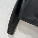 Fendi Chinese Style Temperament Short Jacket Leather Coat
