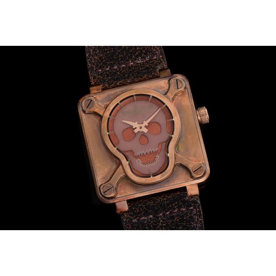 BR01SKULLBRONZE New Skull Bronze BR01 Watch