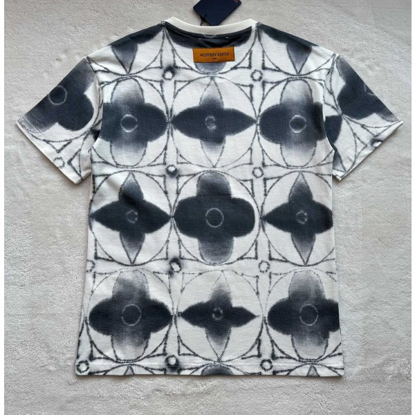 Louis Vuitton Four Leaf Grass Twisted Dyed Round Neck Short Sleeve