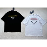 Prada's New Contrast Triangle Ribbon Triangle Short Sleeve