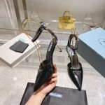 Prada high heeled pointed sandals