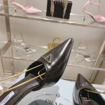 Prada high heeled pointed sandals