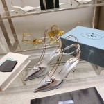 Prada high heeled pointed sandals