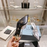 Prada high heeled pointed sandals