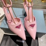 Prada high heeled pointed sandals