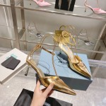 Prada high heeled pointed sandals