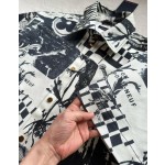 Louis Vuitton Comic Print Denim Short Sleeve Coat