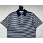 Prada Sports Casual Pinstripe Knitted Polo Shirt