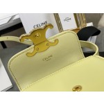 CELINE 𝗧𝗥𝗜𝗢𝗠𝗣𝗛⻼𝗠𝗜𝗡𝗜 Chicken Yellow 🐤  Triumphal Arch Mini Crossbody Bag Model: 101513