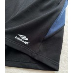 Balenciaga Blue and White 3M Embroidered Sports Casual Shorts