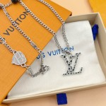 LOUIS VUITTON polka dot necklace with pumpkin element embellishments and adjustable chain