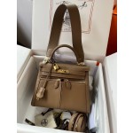 Kelly Lakis 28cm DO Weimaraner gold buckle imported swift leather hand-sewn wax thread