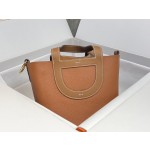 Pig's Nose Vegetable Basket Gold Brown Gold Buckle In the loop-18cm waxed thread