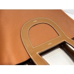 Pig's Nose Vegetable Basket Gold Brown Gold Buckle In the loop-18cm waxed thread