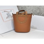 Pig's Nose Vegetable Basket Gold Brown Gold Buckle In the loop-18cm waxed thread